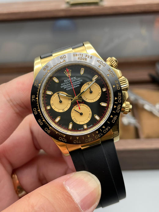 CLEAN厂/C厂劳力士116518  小恶魔 小怪兽➕胶带迪通拿 本次116519，购买两只同款水泥灰迪通拿开模 一只拆散抄数，另外一只备用，这个白金熊猫的数字刻度工艺异常复杂❕❕❕ 商品图0