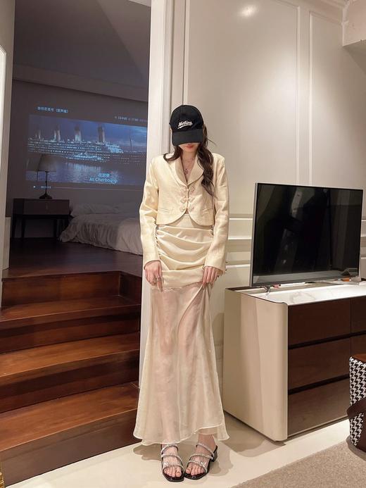 【YW】无忧购韩版温柔仙女风水晶钻蝴蝶结粗跟拖鞋8825（截单后7天发货) 商品图5