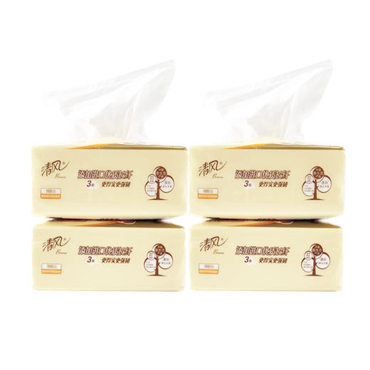 清风萌宠系列亲肤抽纸100抽4联包 商品图1