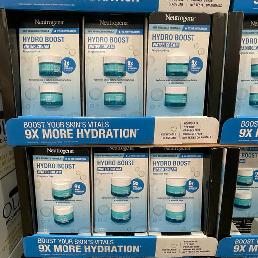 折扣特价📣现在下单只要299元/2瓶装🉐🉐包税包邮到手🔥🔥还有个小样赠送哦，Neutrogena露得清水活盈透凝露长效补水脸部保湿霜50g*2瓶套装 商品图0