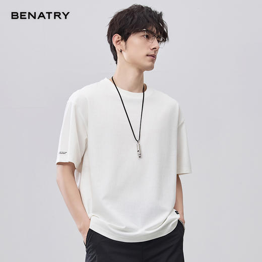 贝纳川夏季微阔版短袖T恤ECF214005 商品图1