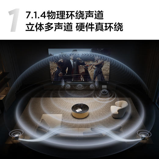 TCL回音壁 Q85H Pro 7.1.4声道 全向声弧 T和弦 杜比全景声 旗舰级家庭影院回音壁 商品图2
