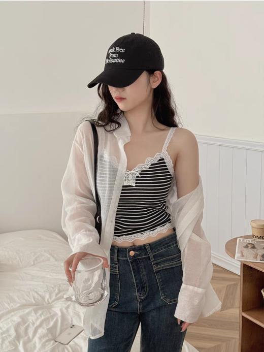 <曾小咸推荐>  蝴蝶结蕾丝花边吊带背心  商品图6