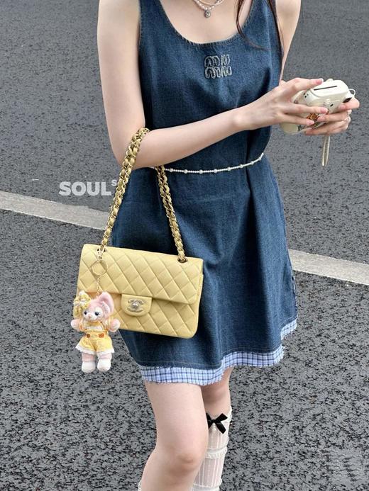 缪缪 25早春牛仔系列背心吊带裙格纹拼接（TM） 商品图6