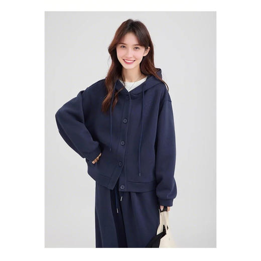 裁缝学苑AQ460高级感通勤连帽卫衣外套纸样女装宽松帽衫上衣样板图纸 商品图6