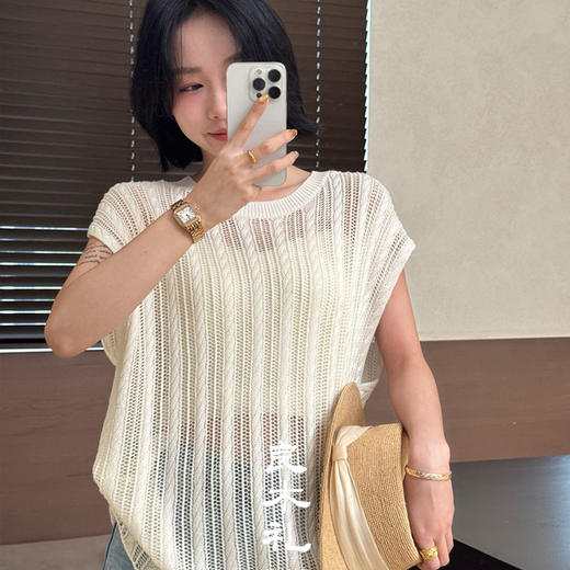 【预售7天】良木礼真丝无袖上衣（823266） 商品图0