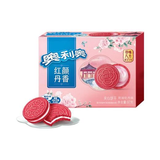 奥利奥 红颜丹香 奶油牡丹味夹心饼干97g 商品图0