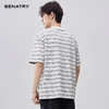 贝纳川微肌理提花条纹针织短袖T恤ECF214011 商品缩略图7