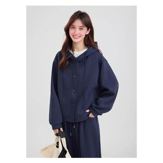 裁缝学苑AQ460高级感通勤连帽卫衣外套纸样女装宽松帽衫上衣样板图纸 商品图4