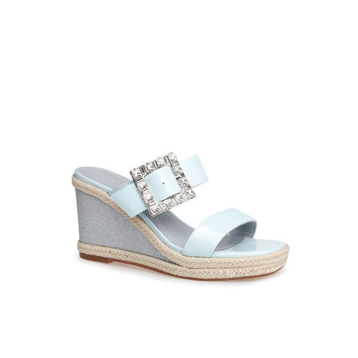 豪麟名鞋奥莱迪嘉女鞋凉拖牛皮革DJYYA51WL006蓝色  原价1660元 商品图0