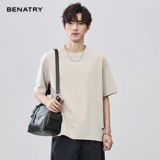 贝纳川夏季微阔版短袖T恤ECF214005 商品图7