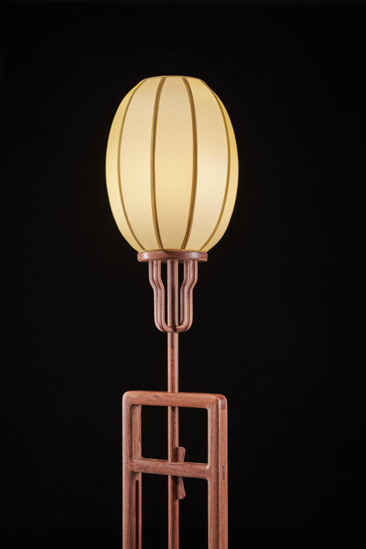 红桥红  家具严选  缅甸花梨（大果紫檀）【灵芝如意宫灯】 商品图3