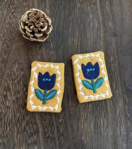 森系棉麻布艺胸针 商品图5