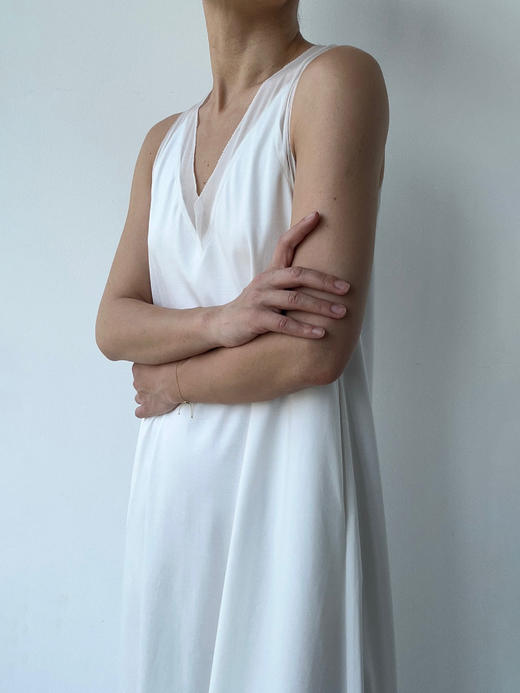 VC｜SS25010 Irene jersey dress [连衣裙  黑 / 白 ] 商品图5