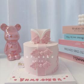 旗袍蛋糕送女生妈妈送婆婆长辈蛋糕-低糖处理无添加