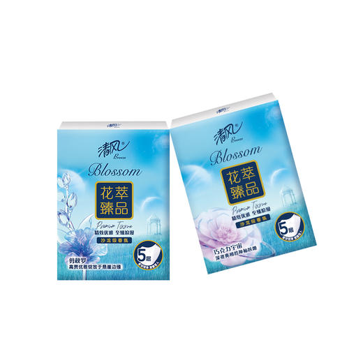 清风牌花萃手帕纸5层6张12包 商品图3