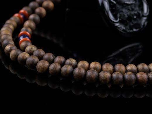 XY0227沉香+翡翠墨翠龙头挂件 商品图6