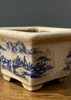 开片瓷青花绘山水四方花盆，顺丰包邮 商品缩略图13
