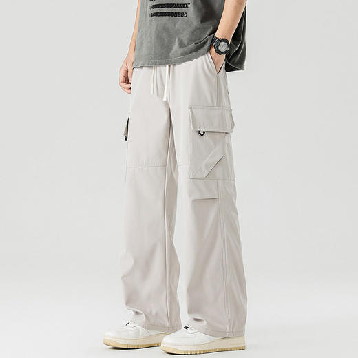 休闲裤2025新款工装裤男款夏季宽松直筒男士百搭阔腿长裤  AY-L2536【AY-2536】 商品图3