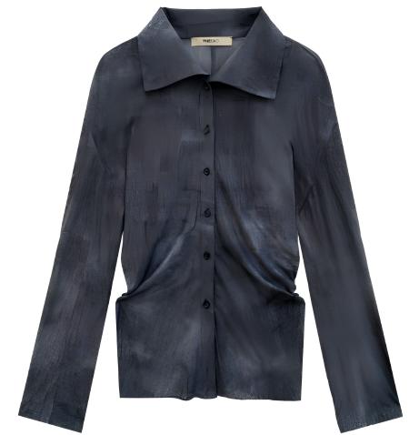 网纱印花衬衫 商品图0