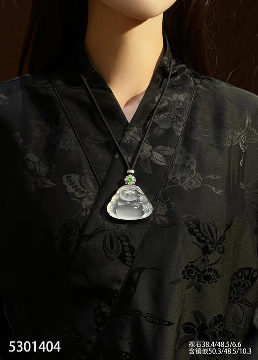 玻璃种佛公吊坠【5301404】具体价格微信咨询 商品图4