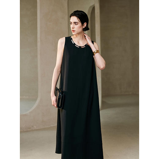 棉仓363616012-初棉简约风无袖背心连衣裙 商品图4