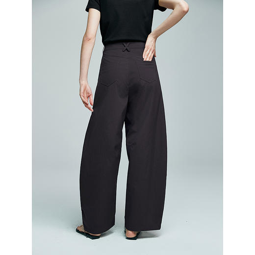 棉仓363618009-初棉微皱感立体茧型宽松气球裤 商品图3