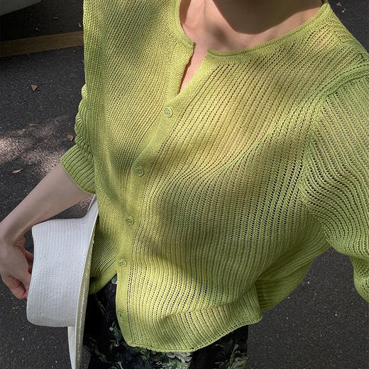 【不退不换】良木礼镂空针织衫（0424986） 商品图1