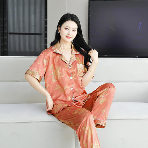 【冰丝触感☁️ 夏日必备】高级感轻奢家居服✨清凉又显瘦外穿都超有范儿！冰丝睡衣  高级感轻奢薄款家居服 商品图5