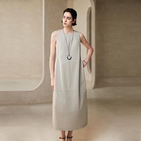 棉仓363616026-初棉极简花苞连衣裙