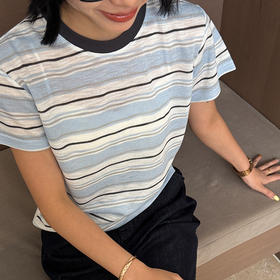 【预售7天】良木礼条纹T