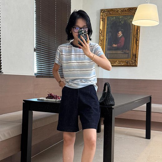 【预售7天】良木礼条纹T 商品图1