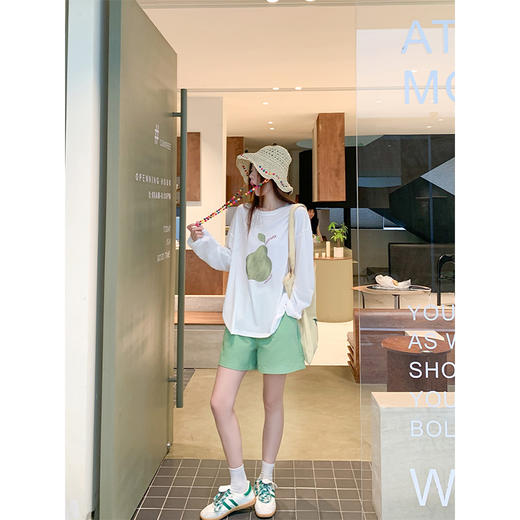 <曾小咸推荐>现货秒杀！卖完不补 ！微信打折价！百搭梨子圆领长袖 日常109.99 立减50 秒杀59.99！ 商品图1