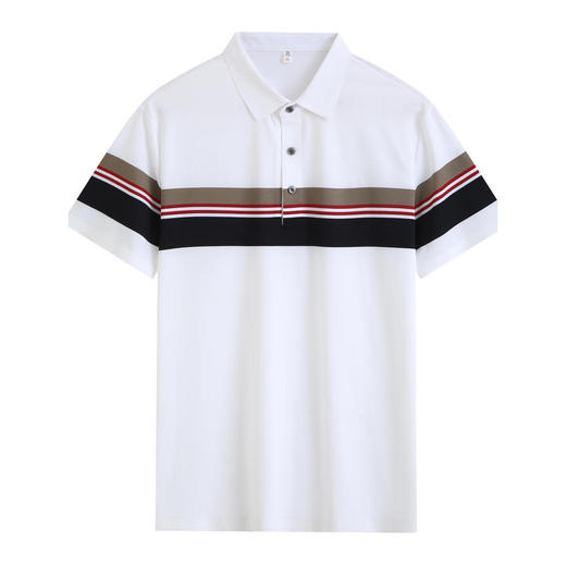 夏季男士polo衫插色条纹短袖多色休闲百搭高品质上衣  HLS-W2822006 商品图3