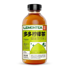 【亚欧超市】果子熟了多多柠檬青柠茶饮料500ml/瓶