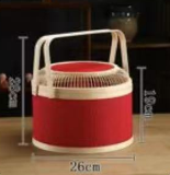 竹编圆形框1*1个