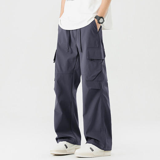 休闲裤2025新款工装裤男款夏季宽松直筒男士百搭阔腿长裤  AY-L2536【AY-2536】 商品图2