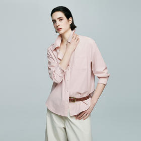 棉仓363604036-初棉25春夏新款浅兰紫色防晒衬衫女