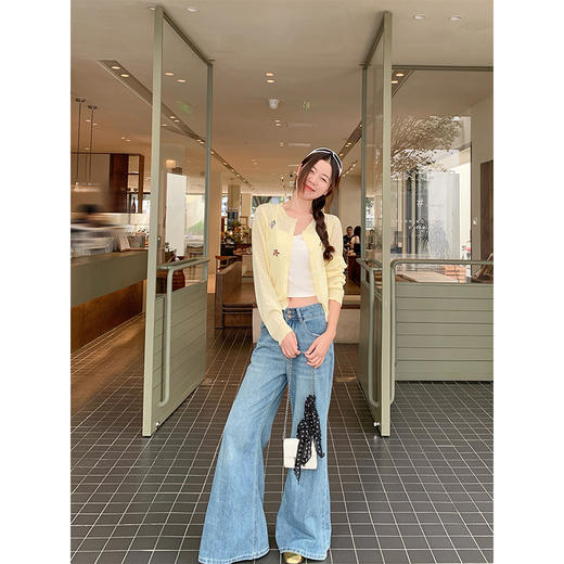 <曾小咸推荐>3.26现货秒杀 ！微信超特价！韩系刺绣针织开衫 日常149.99 立减80 秒杀69.99！！ 商品图4