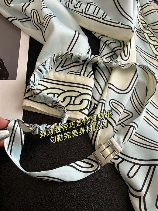 TB新款外贸原单斜纹天丝衬衫式直筒连衣裙 商品图8