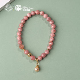 布达拉宫红纹石珍珠手串