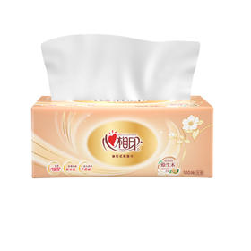 DT58100（箱装）心相印金装金典100抽三层塑装纸面巾20包装