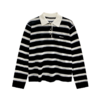 针织条纹宽松Polo衫 商品缩略图0