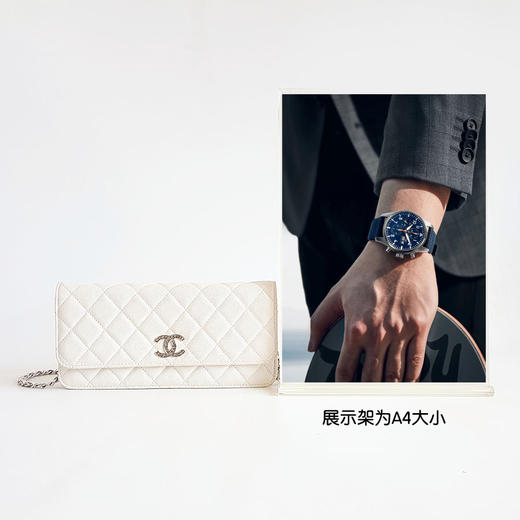 【95新】CHANEL香奈儿24P白色荔枝镂空双C长款woc链条包单肩包女士现售价：19000！270425AI12 商品图10