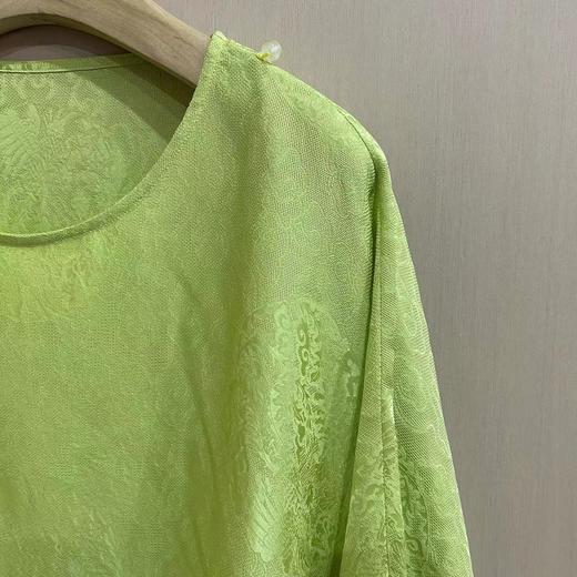 【线上专属】新中式上衣（25708210-梅子青-高定款） 商品图2