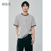 棉仓363801031-微宽松圆领条纹短袖T 商品缩略图0