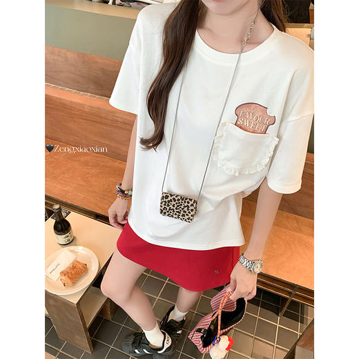 <曾小咸推荐>现货秒杀！卖完不补 ！微信粉丝打折价！！韩系简约短袖T 商品图2