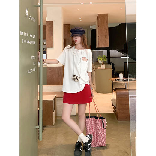 <曾小咸推荐>现货秒杀！卖完不补 ！微信粉丝打折价！！韩系简约短袖T 商品图3