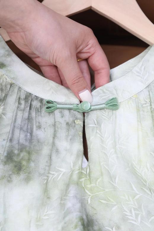 LPIUTY品牌直发！新中式桑蚕丝盘扣挂脖提花 上衣C1225035S/半裙C1225035Q 商品图9