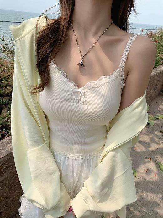 <曾小咸推荐>  蝴蝶结蕾丝花边吊带背心  商品图2